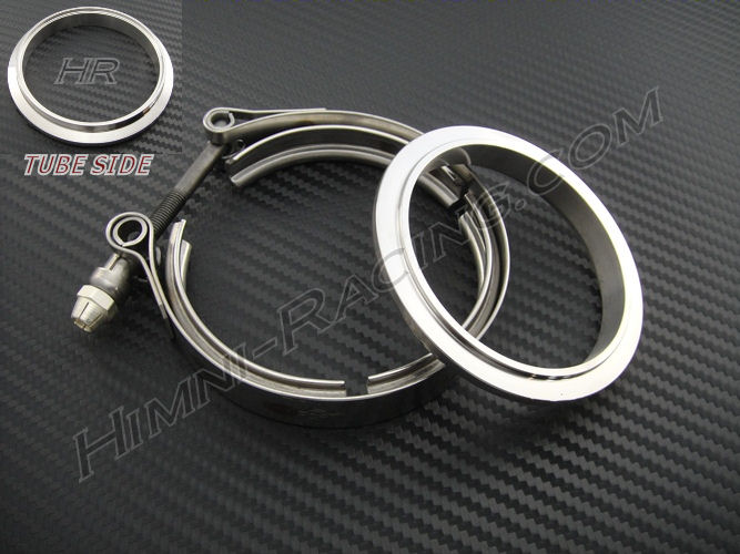 3" V-Band Turbo Flange & Clamp Set - Special GT LIP Stainless - Click Image to Close
